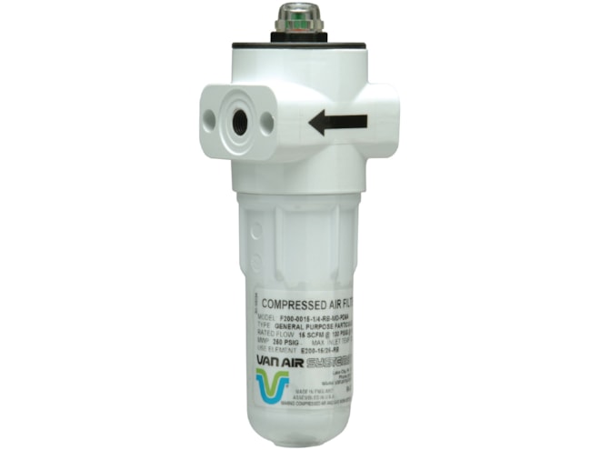 Van Air Systems F200 Series Compressed Air and Gas Filter | Air Compressor Filters | Filtration World